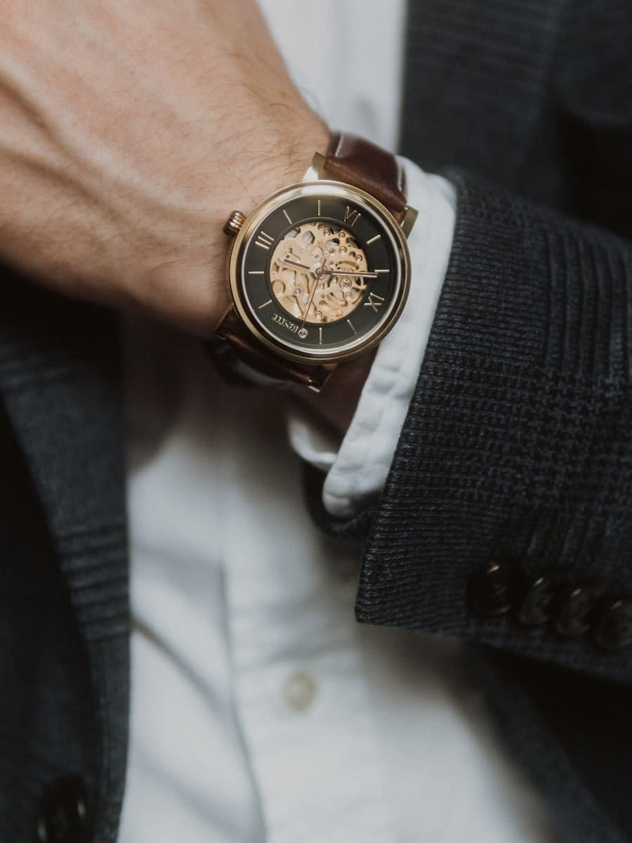 Customer wearing the Harbor Chronograph